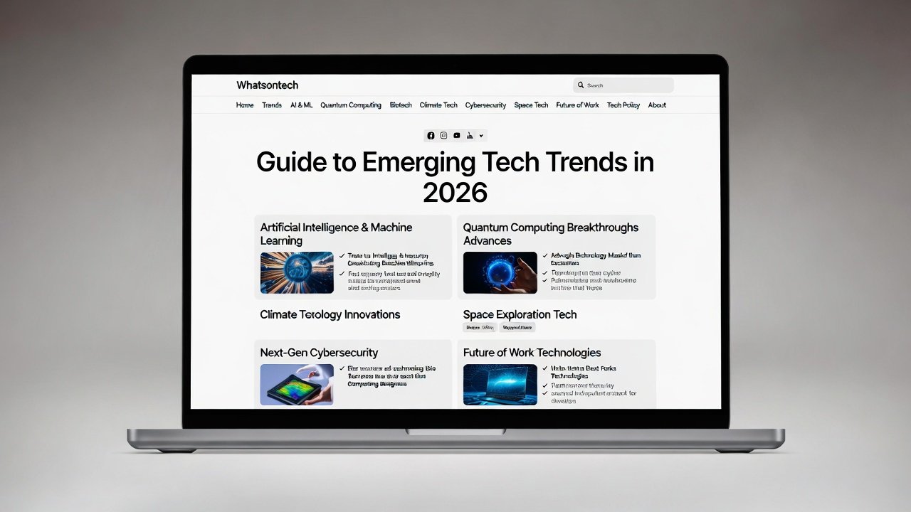 Whatsontech Guide to Emerging Tech Trends in 2026