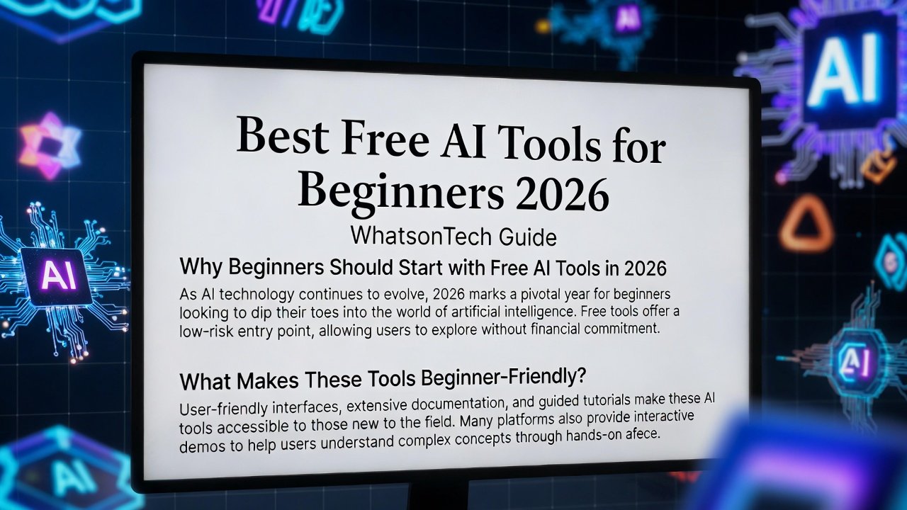 Best Free AI Tools for Beginners 2026 – WhatsonTech Guide